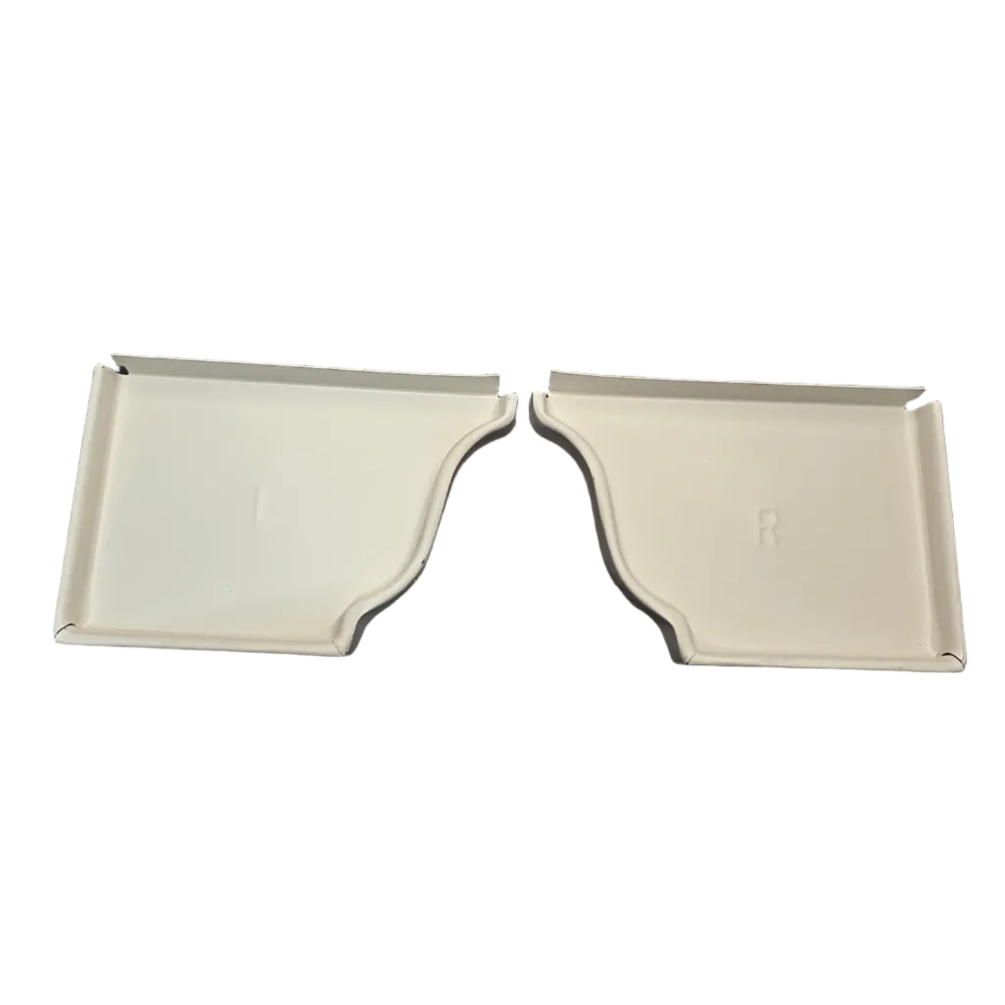 6 inch K-style aluminum gutter end cap left right pair white professional 027 thickness watertight seal fascia protection 6K ogee profile contractor DIY Damascus Oregon GutterAll