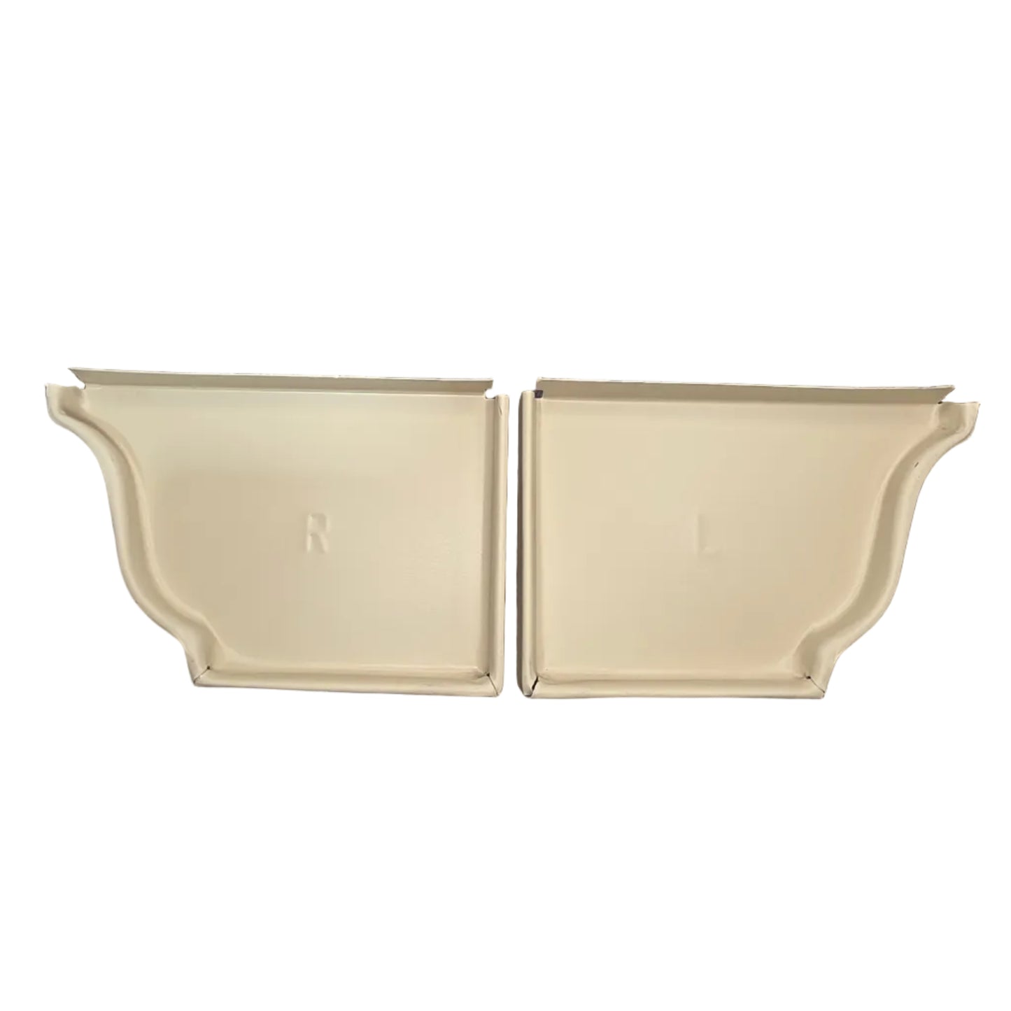6 inch K-style aluminum gutter end cap left right pair white professional 027 thickness watertight seal fascia protection 6K ogee profile contractor DIY Damascus Oregon GutterAll