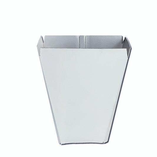 Max Flow Outlet white aluminum tapered funnel gutter downspout connector 5K 6K 7K 8K Fascia anti-clog high-capacity GutterAll Damascus Oregon