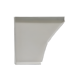 5-inch box curved end cap for K-style gutter system, left/right option.