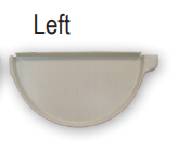 Half Round Style 6 in. End Cap