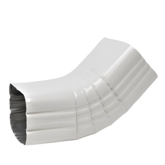4x5" 45-Degree Downspout Elbow – Type A Corrugated Aluminum (25+ Colors)