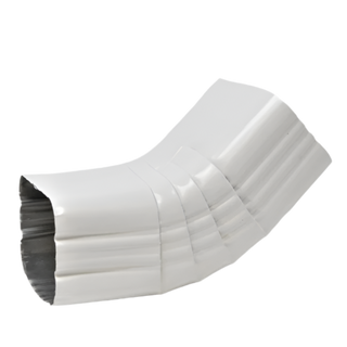 4x5" 45-Degree Downspout Elbow – Type A Corrugated Aluminum (25+ Colors)