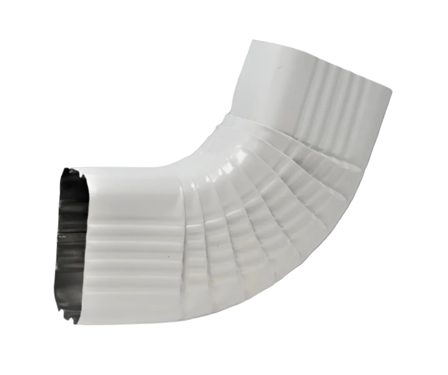 4x5" 75-Degree Downspout Elbow – Type B Corrugated Aluminum (25+ Colors)