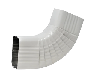 4x5" 75-Degree Downspout Elbow – Type B Corrugated Aluminum (25+ Colors)