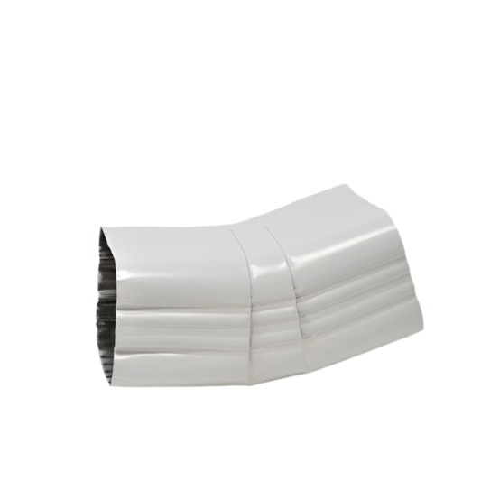 4x5" 22.5-Degree Downspout Elbow – Type A Corrugated Aluminum (25+ Colors)