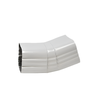 4x5" 22.5-Degree Downspout Elbow – Type A Corrugated Aluminum (25+ Colors)