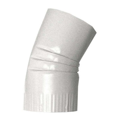4 inch round downspout elbow 22.5 degree aluminum smooth plain gentle angle gutter bend fitting professional water drainage direction change - GutterAll Damascus Oregon