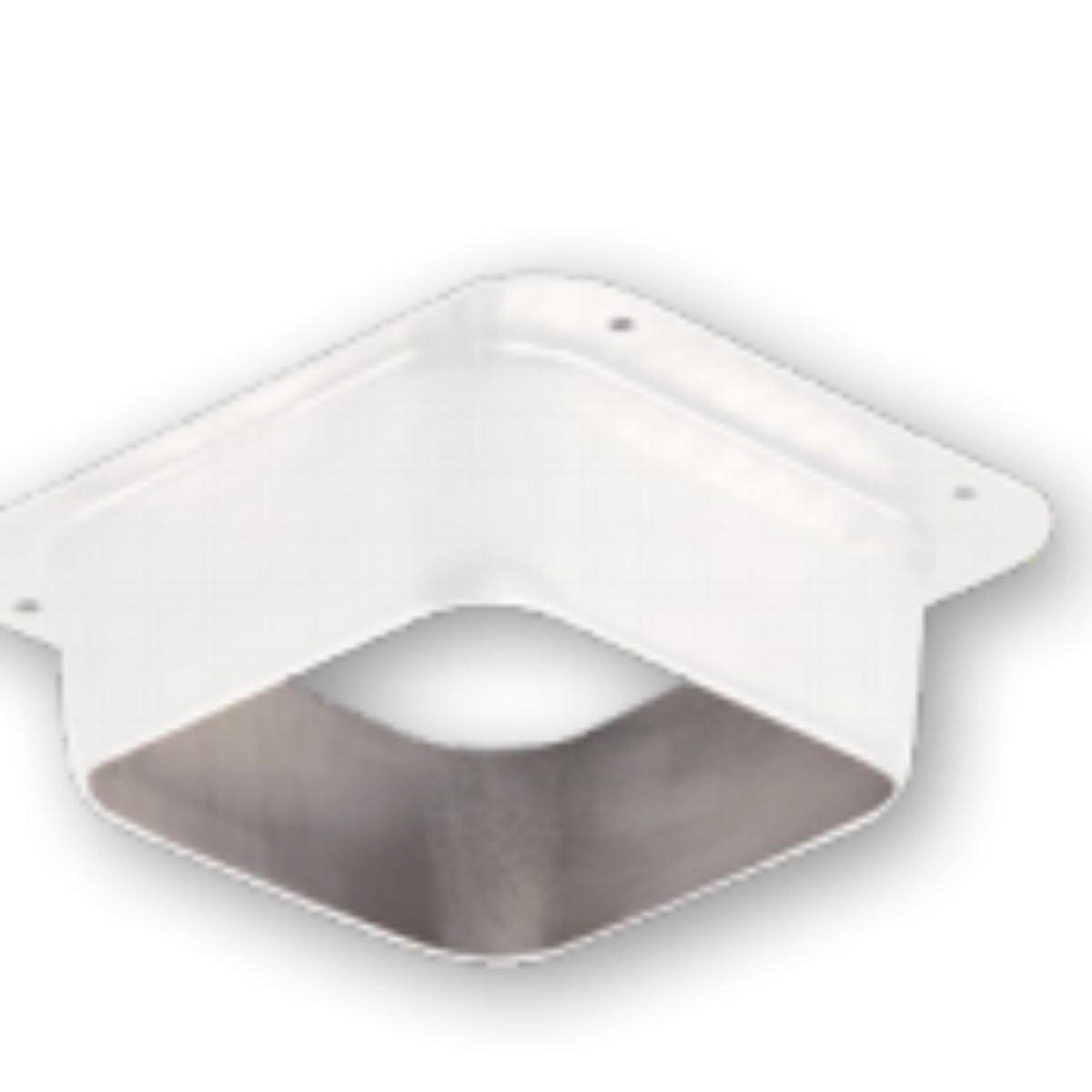 3 in x 3 in rectangular gutter outlet for K-style gutters