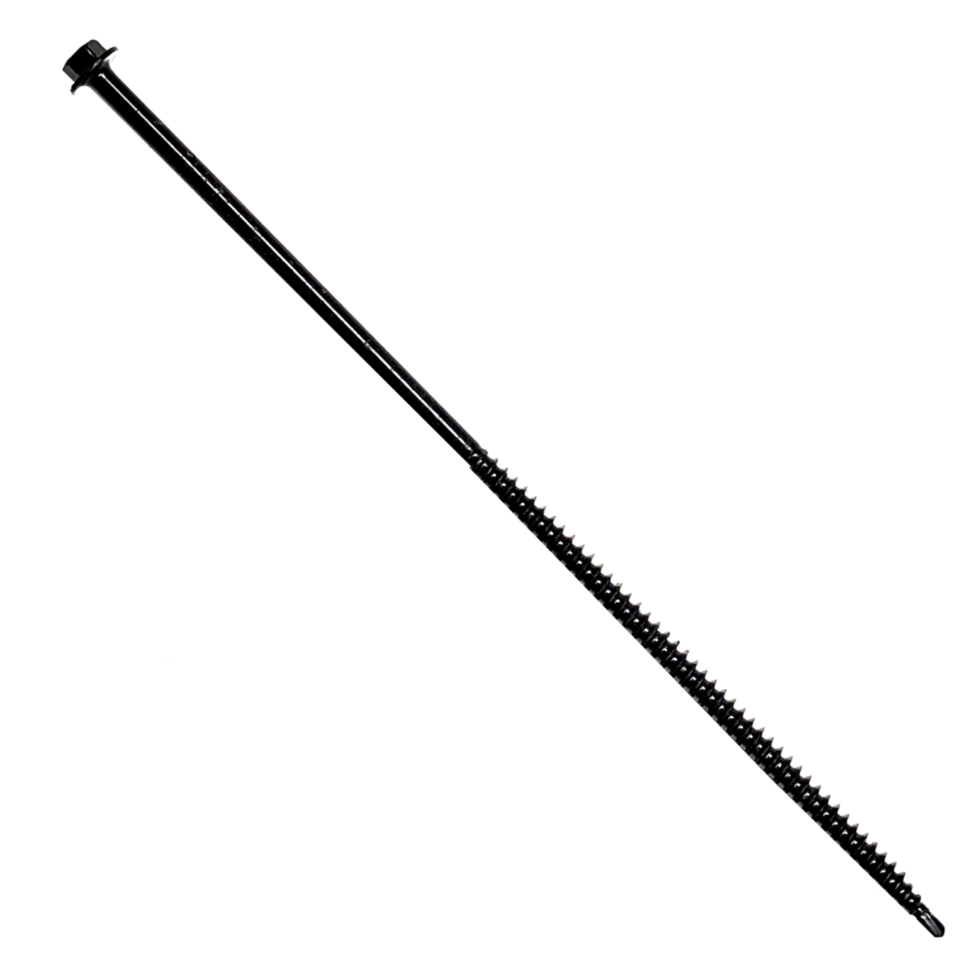 Professional 8" #12 Gutter Screws - 1/4" Hex Head | Black Finish | Nationwide Shipping + Local Damascus OR Delivery