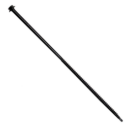 Professional 8" #12 Gutter Screw 1/4" Hex Head Black Finish Installation Fastener 10pc Min