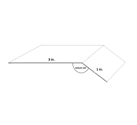 1 x 3 drip edge flashing 26ga steel profile sold by foot GutterAll Oregon