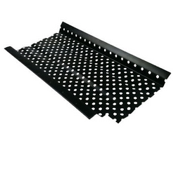 Flow Right Gutter Guard - Professional-Grade Debris Protection System in Black 4ft Sections