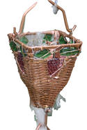 Basket of Grapes Rain Chain Copper Decorative Downspout Alternative Garden Water Feature