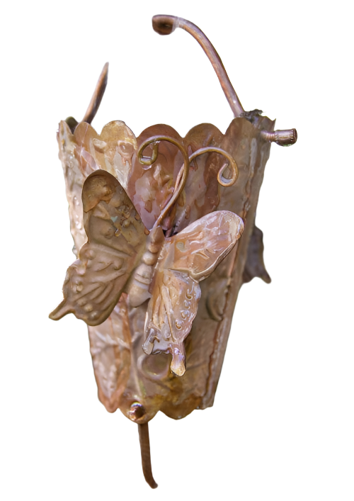 Handcrafted Copper Butterfly Rain Chain - Decorative Downspout Alternative | Premium Water Management | Damascus OR & Nationwide Shipping