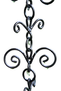 French Flower Rain Chain - Decorative Downspout Alternative