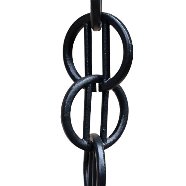 Professional Decorative Rain Chain - Japanese Kusari-Doi Design - 8ft Section | Damascus OR