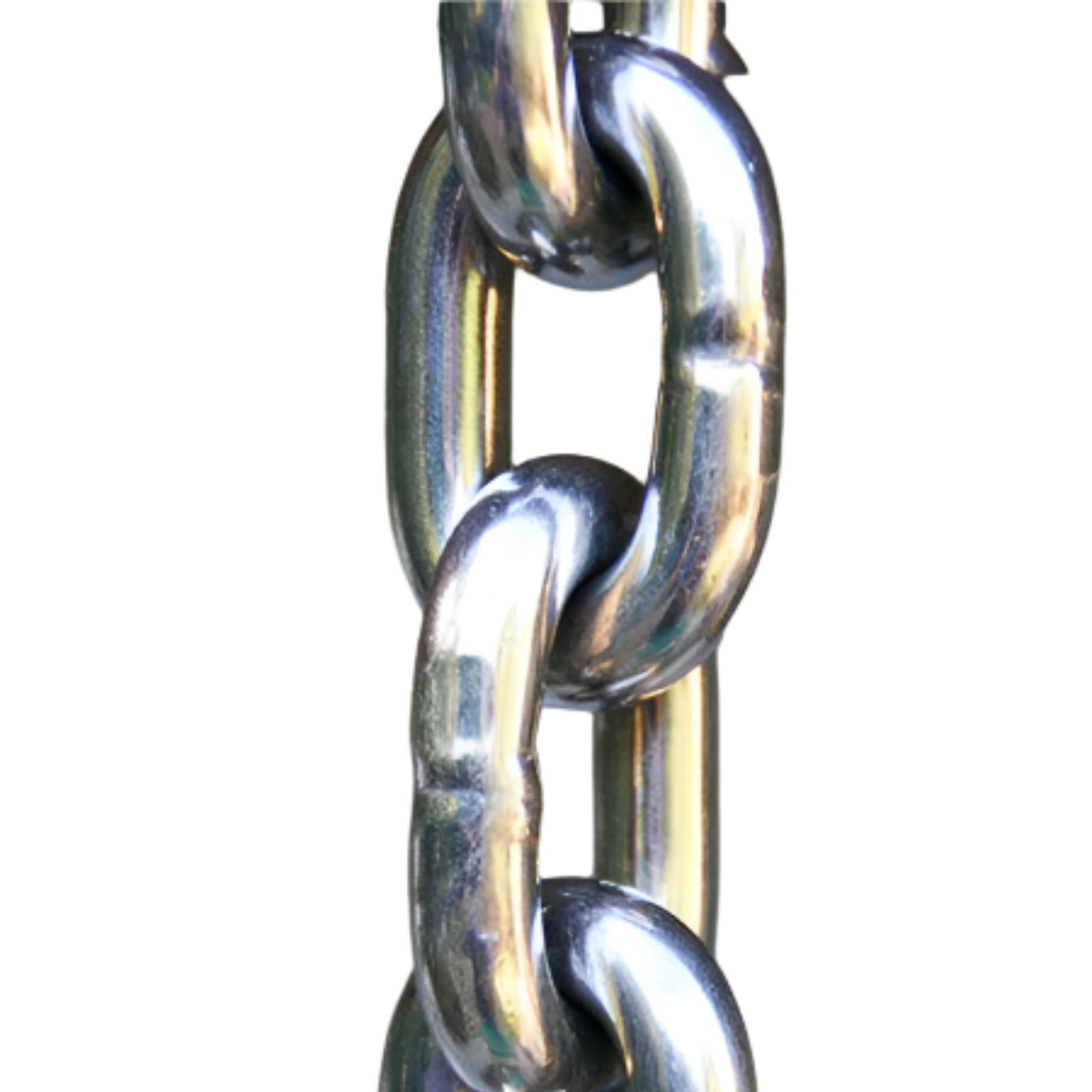 Polished 304 stainless steel rain chain 8ft sections. Rust-proof, zero maintenance, lifetime warranty. 4 thickness options. V-hook included. Contractor DIY. Damascus OR.