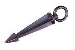 Decorative rain chain spike with antique copper finish and durable aluminum design.
