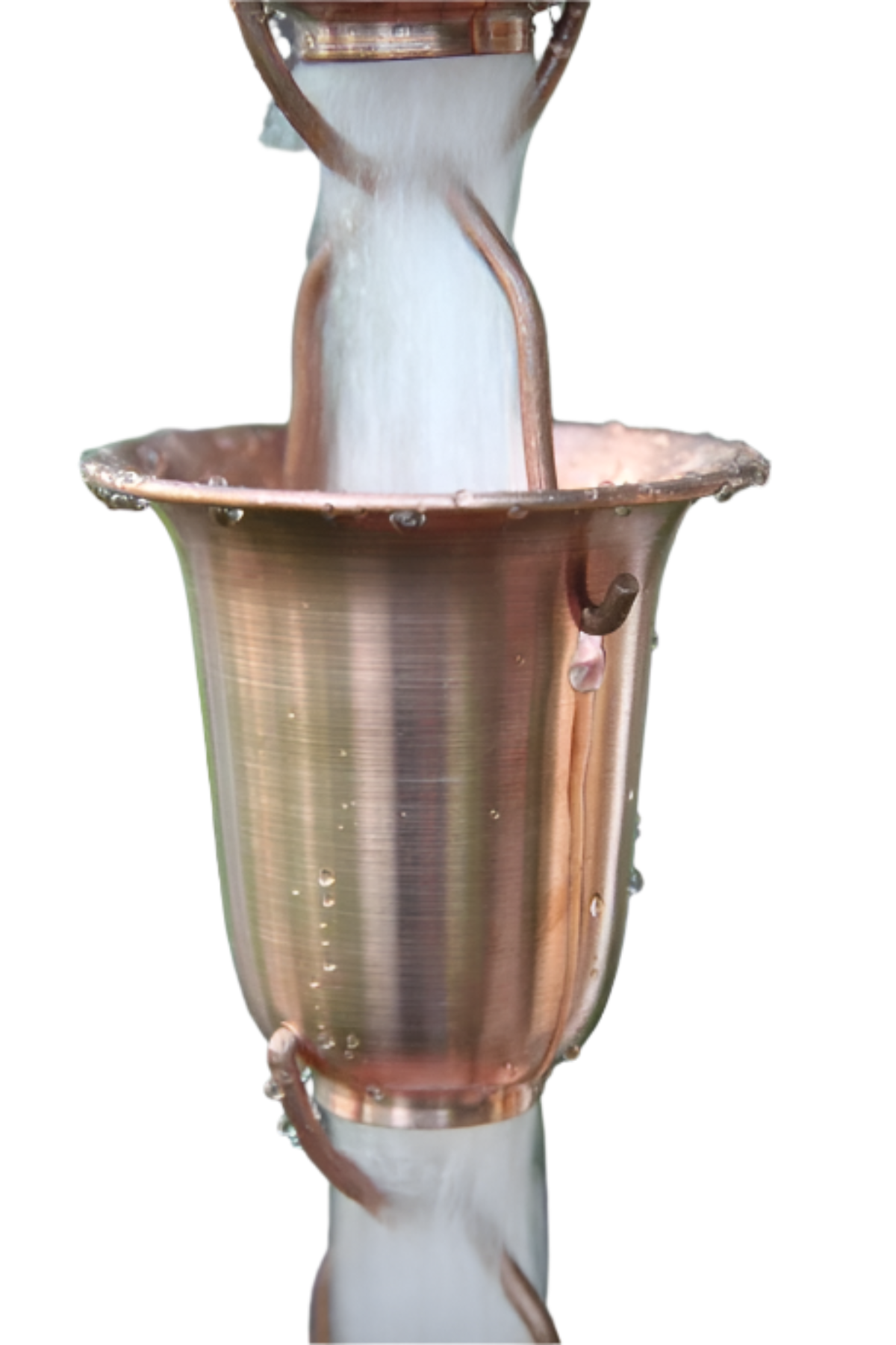 Aluminum Bell Cup Rain Chain WhiteAluminum Bell Cup Rain Chain BlackAluminum Bell Cup Rain Chain CopperAluminum Bell Cup Rain Chain Bronze Aluminum Bell Cup Rain Chain Decorative Downspout