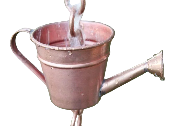 Copper Rain Chain Cup 8ft Section (12 Cups) | 3-3/4" | Damascus OR