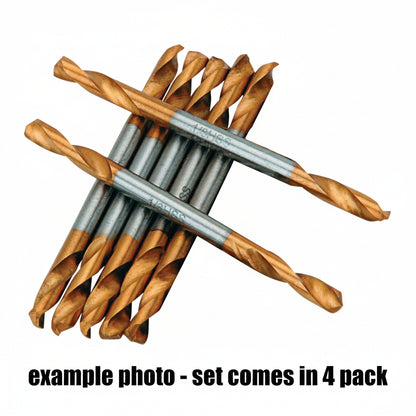 Bauer upgrade to Warrior 1/8 titanium double end drill bits 4 piece set GutterAll Damascus Oregon