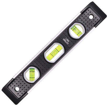 Malco L9M 9-inch torpedo level aluminum frame V-groove edge three bubble vials gutter installation leveling tool GutterAll Damascus Oregon