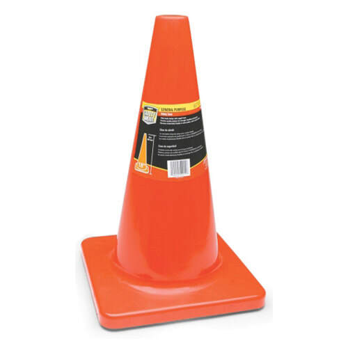 UVEX 18-inch orange traffic safety cone LDPE weighted base gutter installer job site protection Damascus Oregon GutterAll