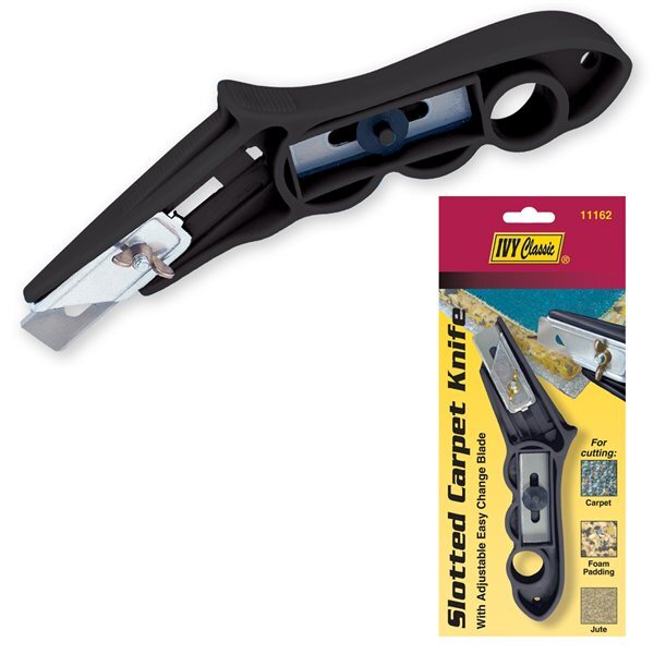 Ivy Slotted Carpet Knife w/5 blades