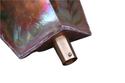 Close-up of copper leaderhead outlet with durable craftsmanship.