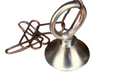 Brass loop kit for rain chain mounting, durable and weather-resistant.