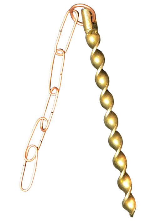 Rain Chain Anchor - Copper-Plated Steel Professional Grade Mounting Hardware