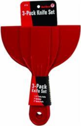 Red Devil 3-piece plastic putty knife set red 1.5 inch 3 inch 6 inch scrapers Damascus Oregon GutterAll