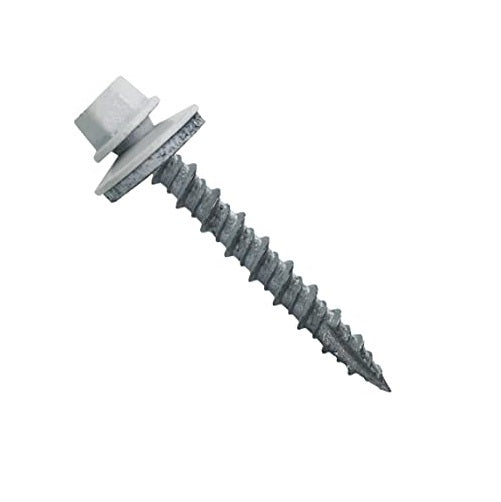 1-1/2 in white hex head sealing washer screw 250 pack GutterAll Damascus Oregon