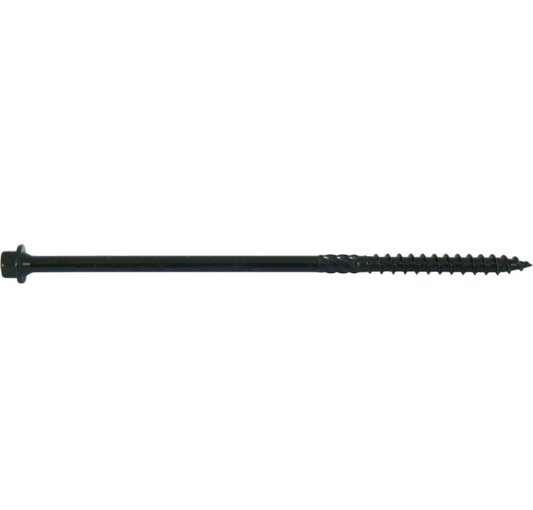 Contractor gutter hanger screw for secure fascia and rafter-tail fastening