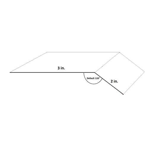 2 x 3 drip edge flashing 26ga steel profile sold by foot GutterAll Oregon