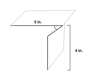 4 in. x 5 in. T-Metal Flashing