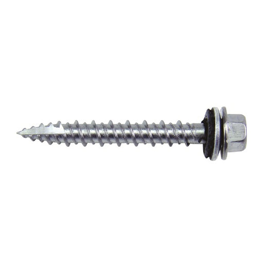 Speed Master® #10 x 2 in. Hex Head W/ Washer Screw Stainless