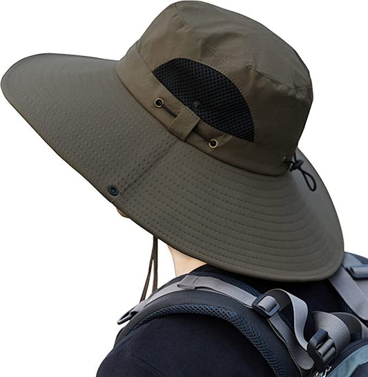 Sun Hat UPF 50+ Waterproof Mesh Wide Brim