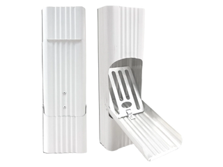 3x4" Professional Corrugated Aluminum Downspout Cleanout - Damascus OR