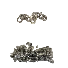 KWM 1/4 turn screws with retainers assortment clear plastic bag metal nuts washers fasteners professional equipment assembly components