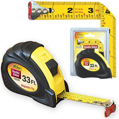 33 foot magnetic hook tape measure for gutter installation measurements