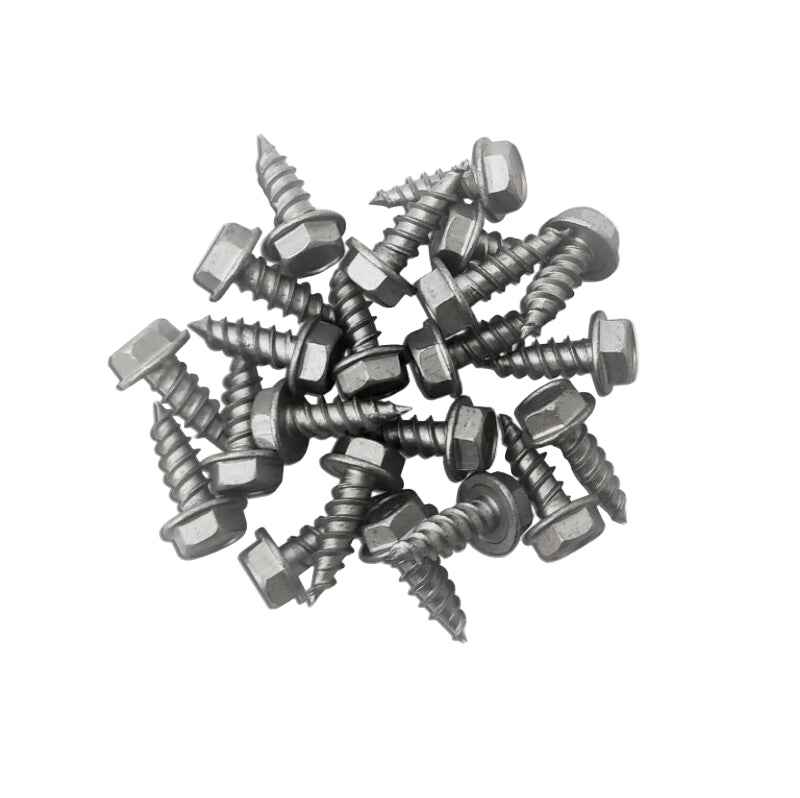 #6 x 3/8" Stainless Steel Hex Zip Screws – 410 Magnetic Grade | Self-Piercing | 100-Pack