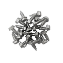 #6 x 3/8" Stainless Steel Hex Zip Screws – 410 Magnetic Grade | Self-Piercing | 100-Pack