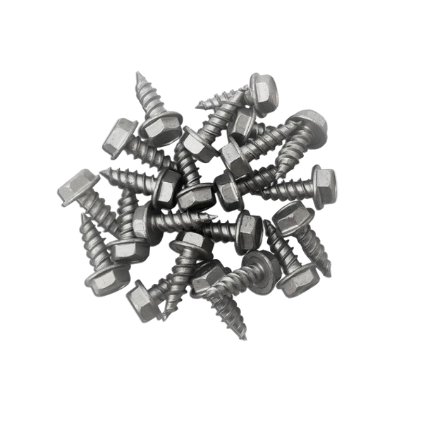 #6 x 3/8" Stainless Steel Hex Zip Screws – 410 Magnetic Grade | Self-Piercing | 100-Pack