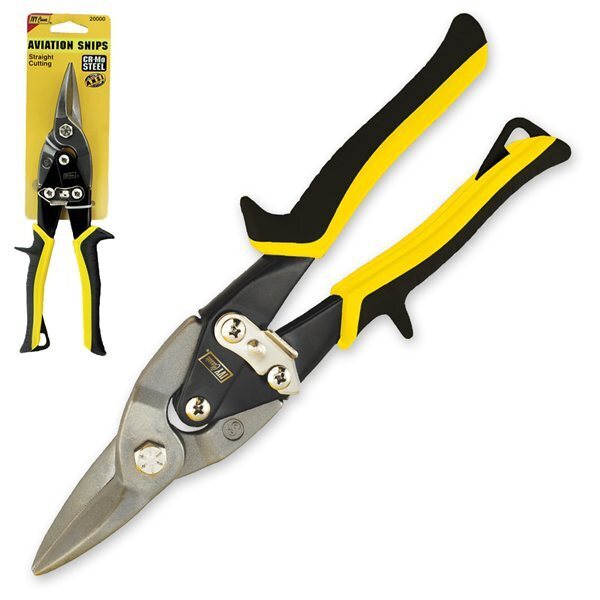 10' Straight Aviation Snips Yellow