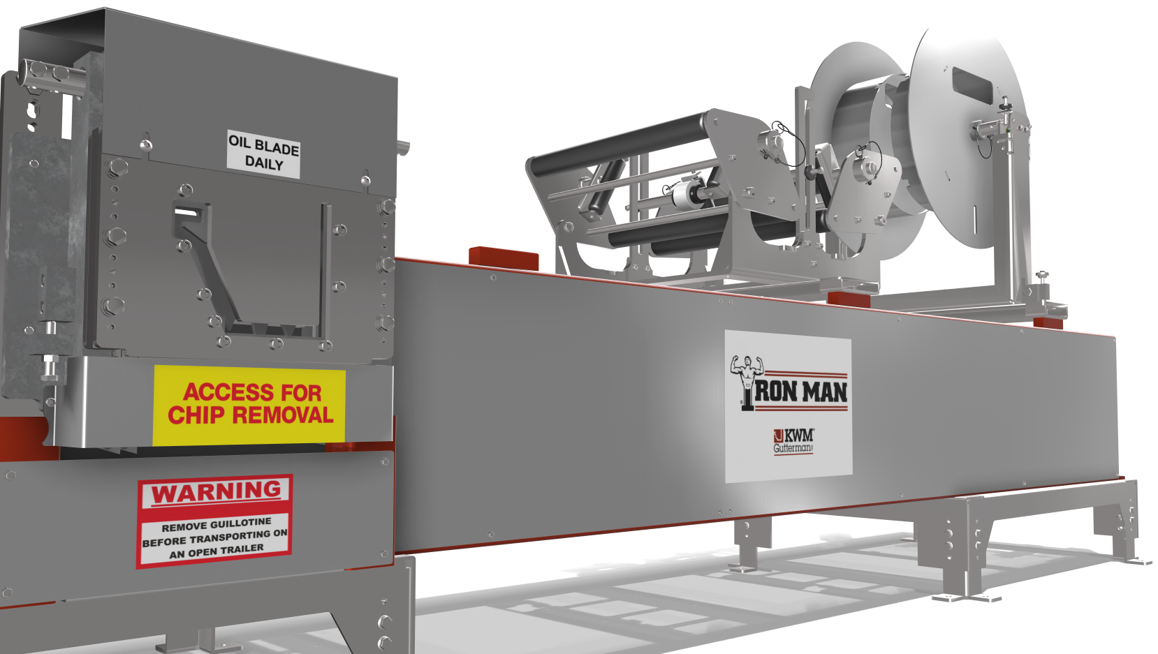 KWM Ironman G5 5 inch K-Style seamless gutter machine residential grade stainless steel rollers digital controller GutterAll Damascus Oregon