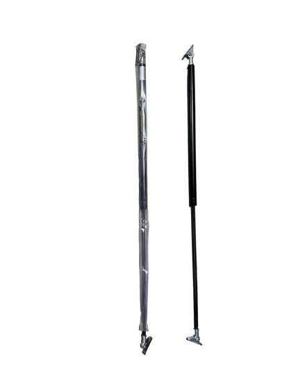Pair of heavy-duty gas struts with mounting brackets for lift-up enclosed trailer door conversion GutterAll Damascus Oregon