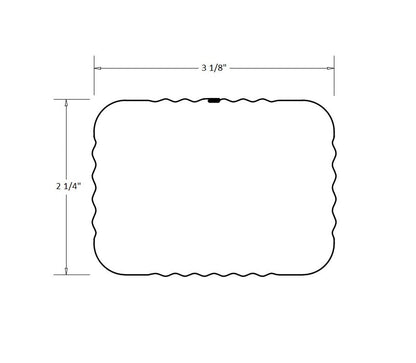 2x3 corrugated downspout dimensions 3 1/8 inch width 2 1/4 inch height residential gutter system