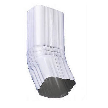 3x4 Aluminum Single Offset Downspout Extension Style A White Brown ...